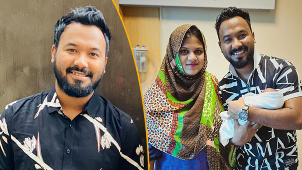 এবার কন্যাসন্তানের বাবা হলেন অভিনেতা জিয়াউল হক পলাশ