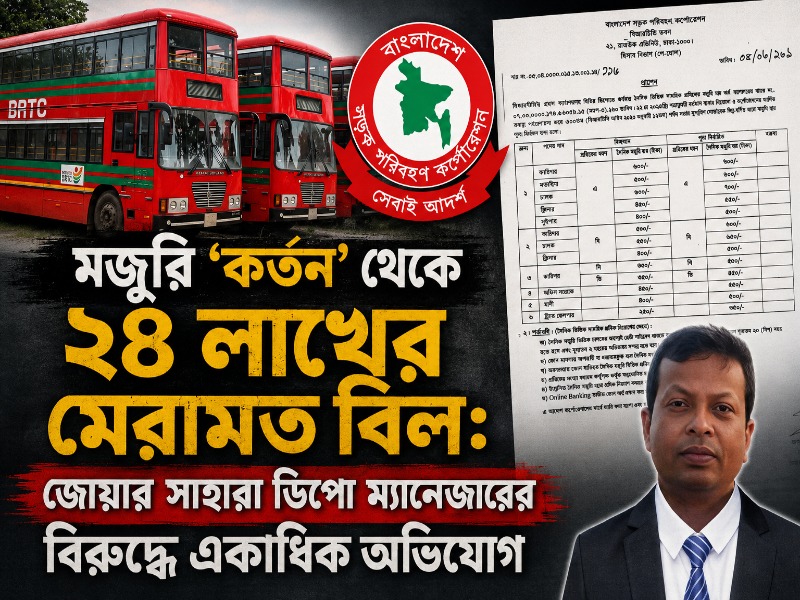 ৩৩ শ্রমিকের মজুরি থেকে দৈনিক ৩৩০০ টাকা ‘কর্তন’: বছরে ঘাটতি প্রায় ১১.৮৮ লাখ