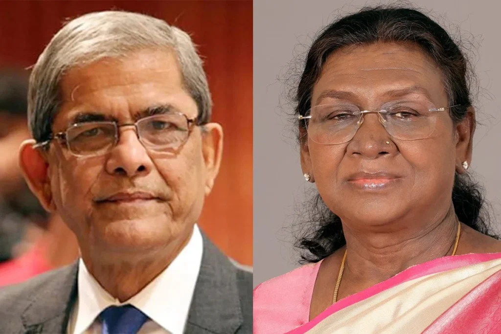 নবনির্বাচিত রাষ্ট্রপতি মির্জা ফখরুলকে অভিনন্দন জানালেন ভারতের রাষ্ট্রপতি