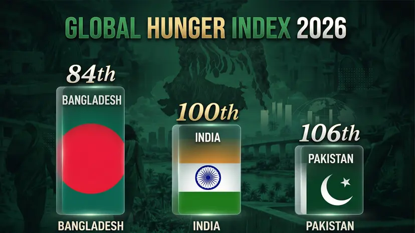 বৈশ্বিক ক্ষুধা সূচকে ভারতের চেয়ে ভালো অবস্থানে বাংলাদেশ